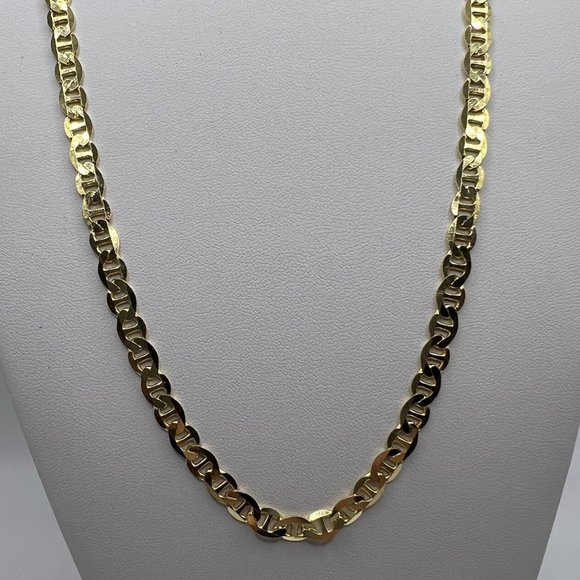 Mens Thick Gucci Mariner Chain - 22" HEAVY - 925 Italy - Silver/Gold Avail! - Picture 4 of 7